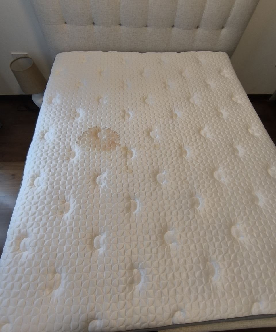 Mattress before cleaning