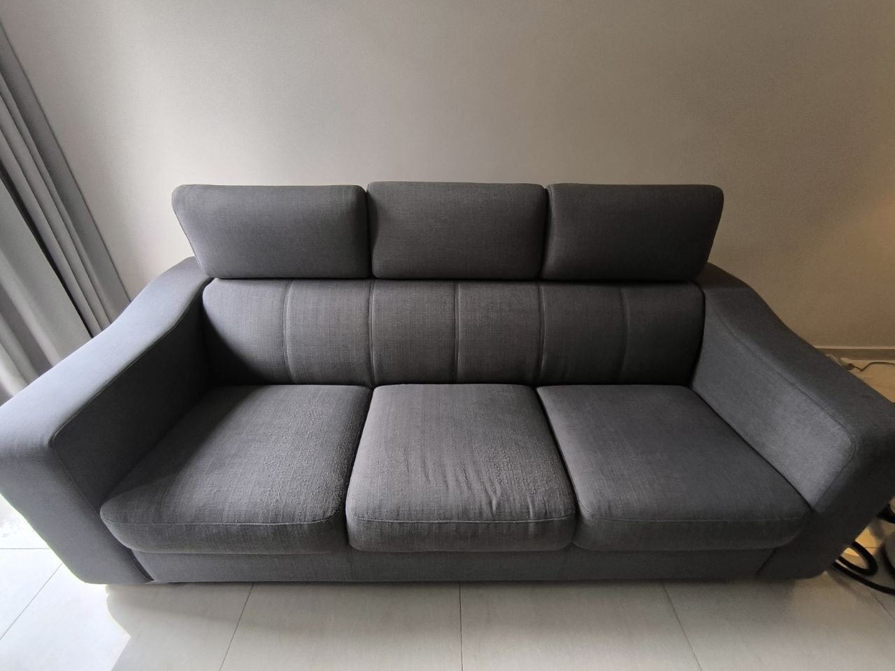 Clean fabric sofa
